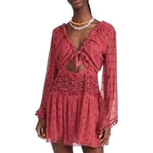 Free People Della Sole Mini Dress Size Large NWOT